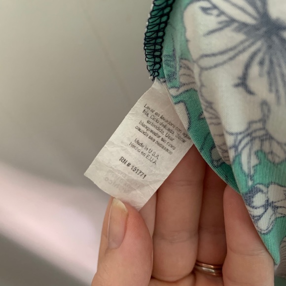 Solgee Floral Green Dress Small - Picture 6 of 8